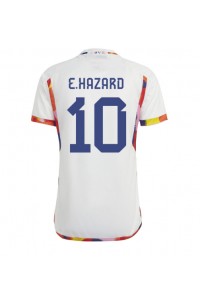 Fotbalové Dres Belgie Eden Hazard #10 Venkovní Oblečení MS 2022 Krátký Rukáv